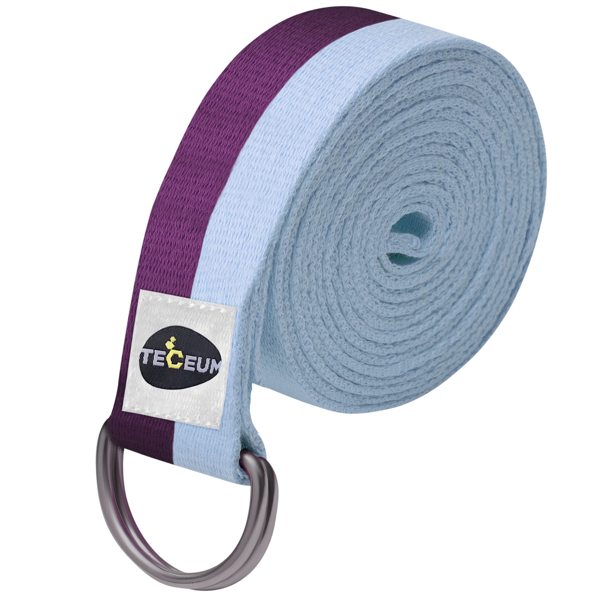 Yoga Straps – Polycotton – Purple Blue – 10 ft - image 1