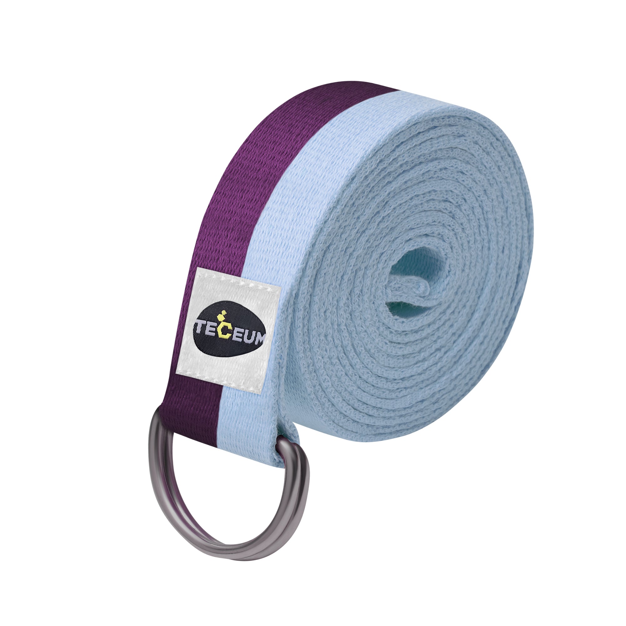 Yoga Straps – Polycotton – Purple Blue – 6 ft - image 1