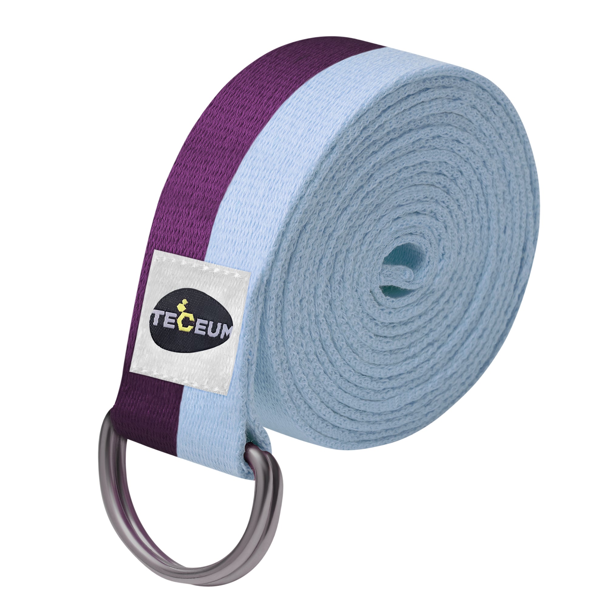 Yoga Straps – Polycotton – Purple Blue – 8 ft - image 1
