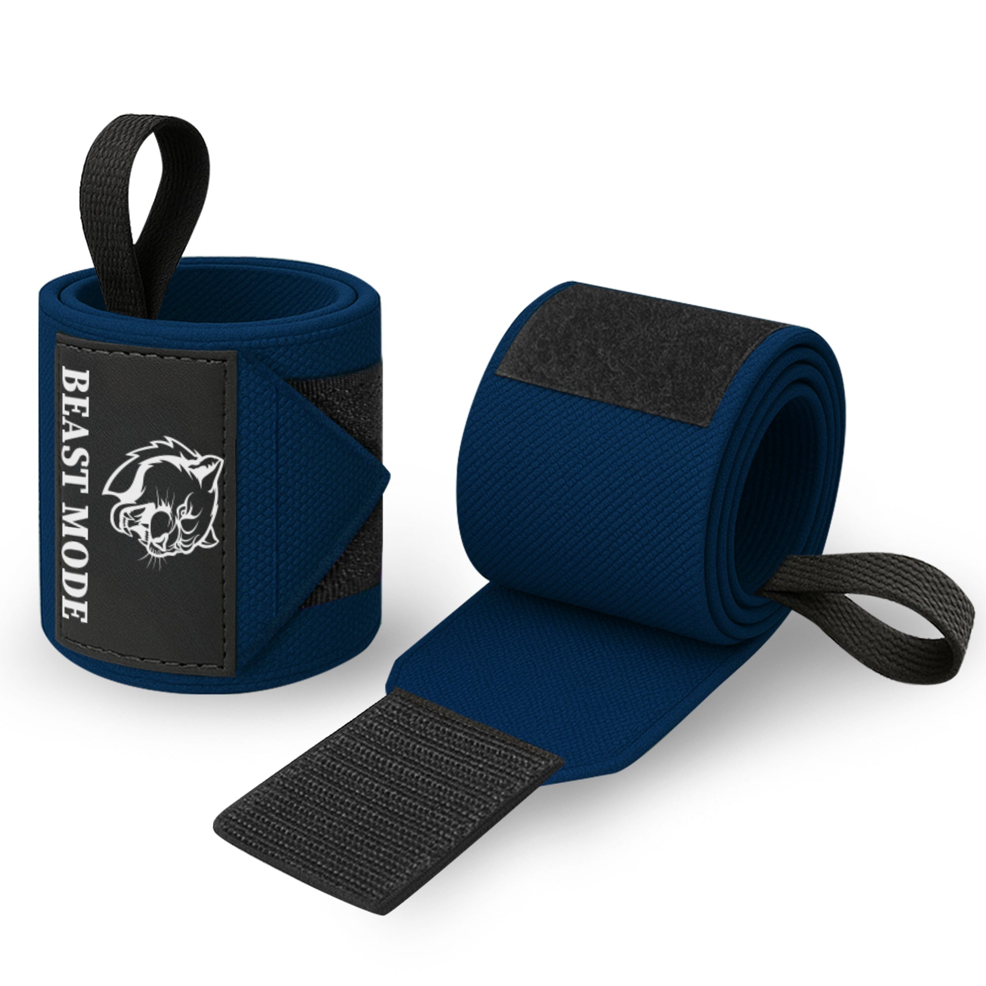 Wrist Wraps – Beast Mode – Navy Blue – 12 - image 1