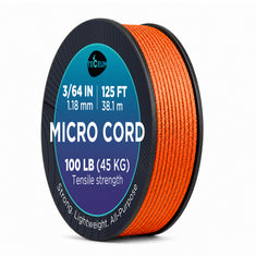 Micro Paracord – Orange – 125 ft - image 1