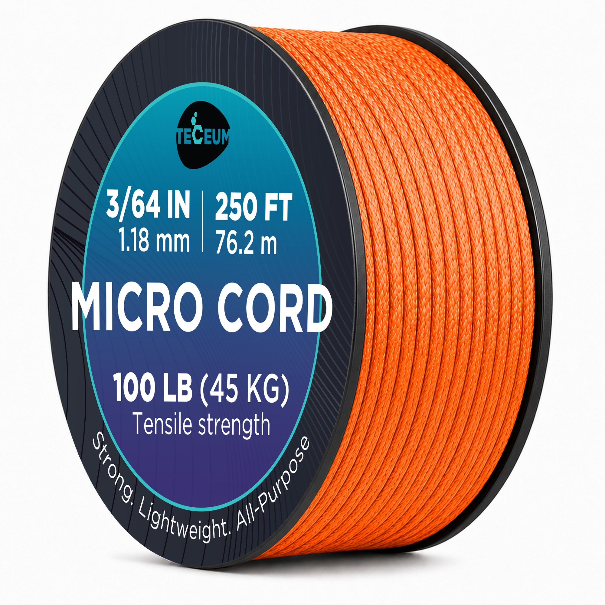 Micro Paracord – Orange – 250 ft - image 1