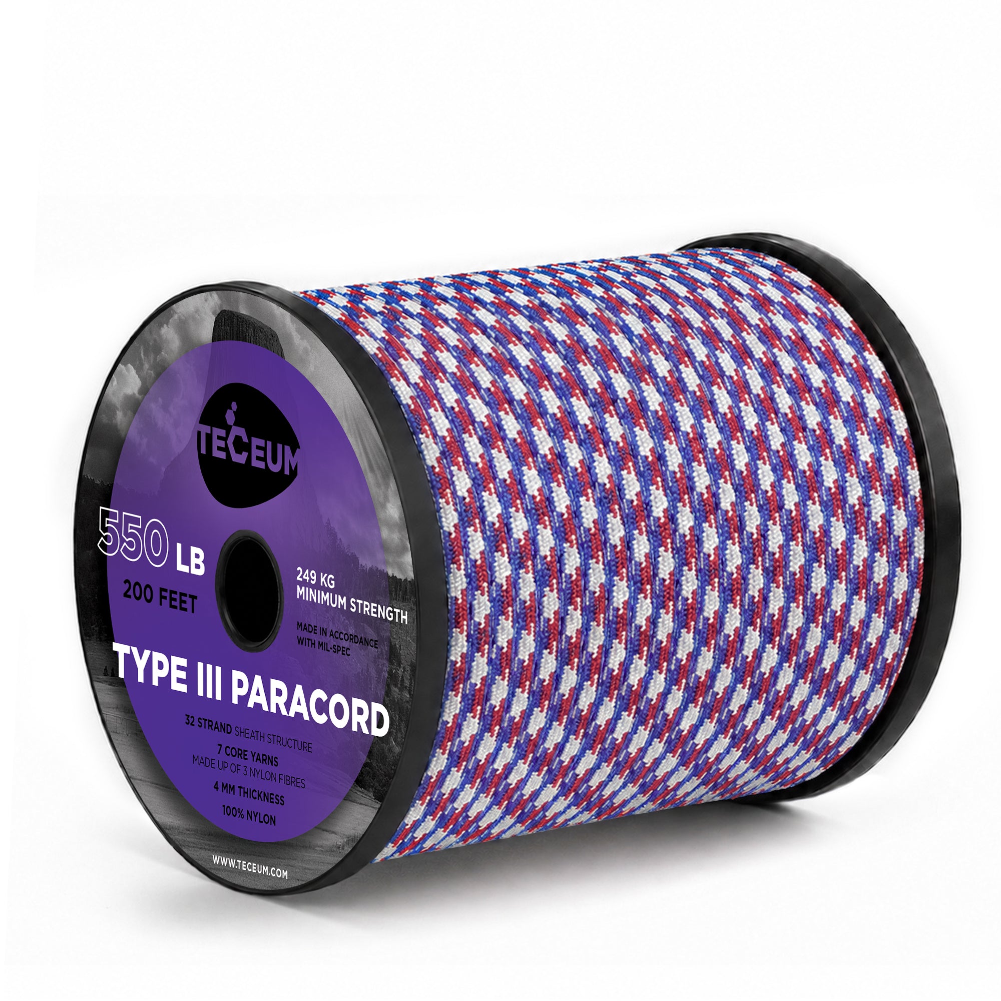 Paracord III 550 Patriot – 200 ft - image 1