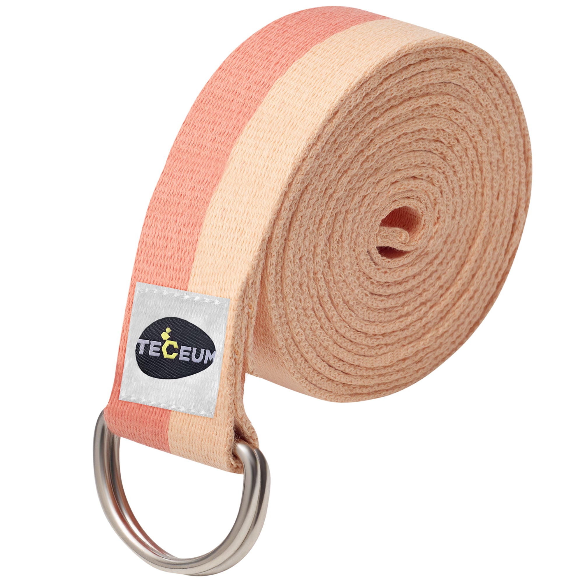 Yoga Straps – Polycotton – Pastel Orange – 10 ft - image 1