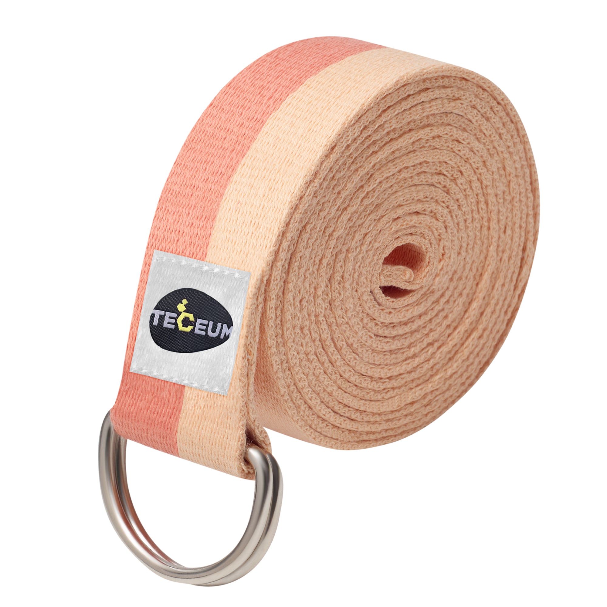 Yoga Straps – Polycotton – Pastel Orange – 8 ft - image 1