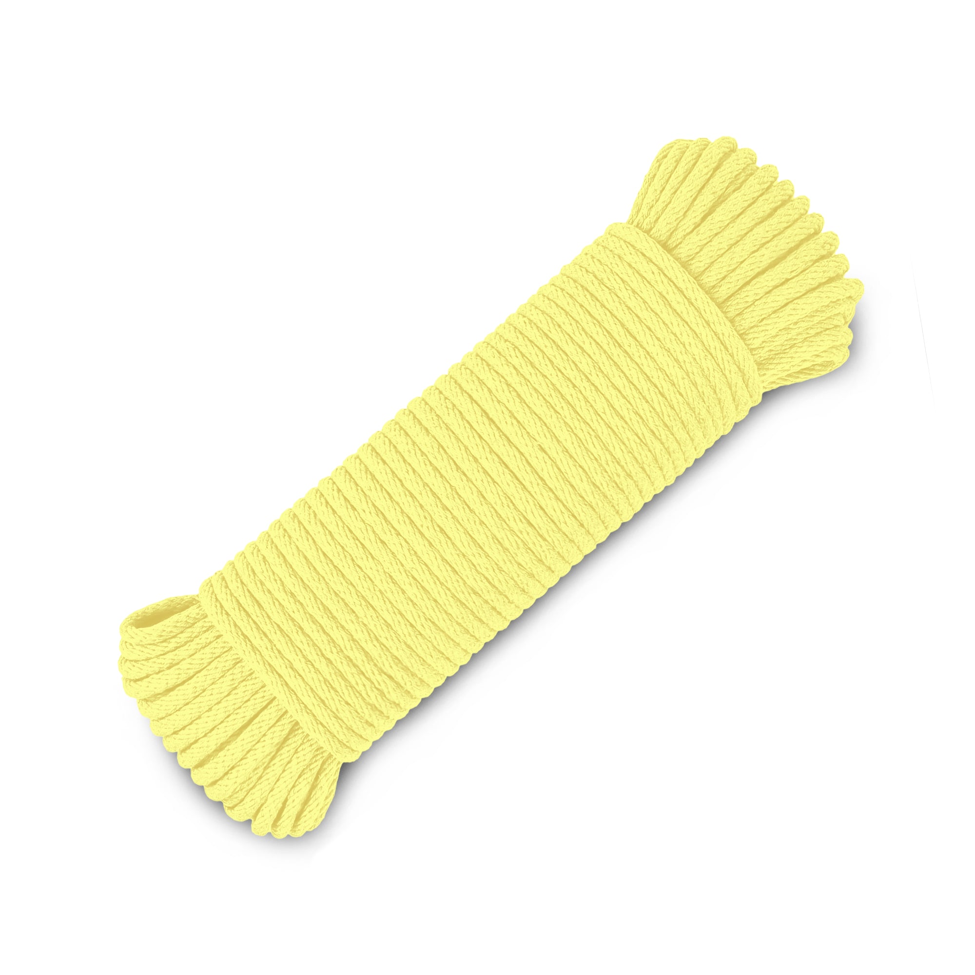 Rope Cotton 3/16" 50 ft Pastel Yellow - image 1