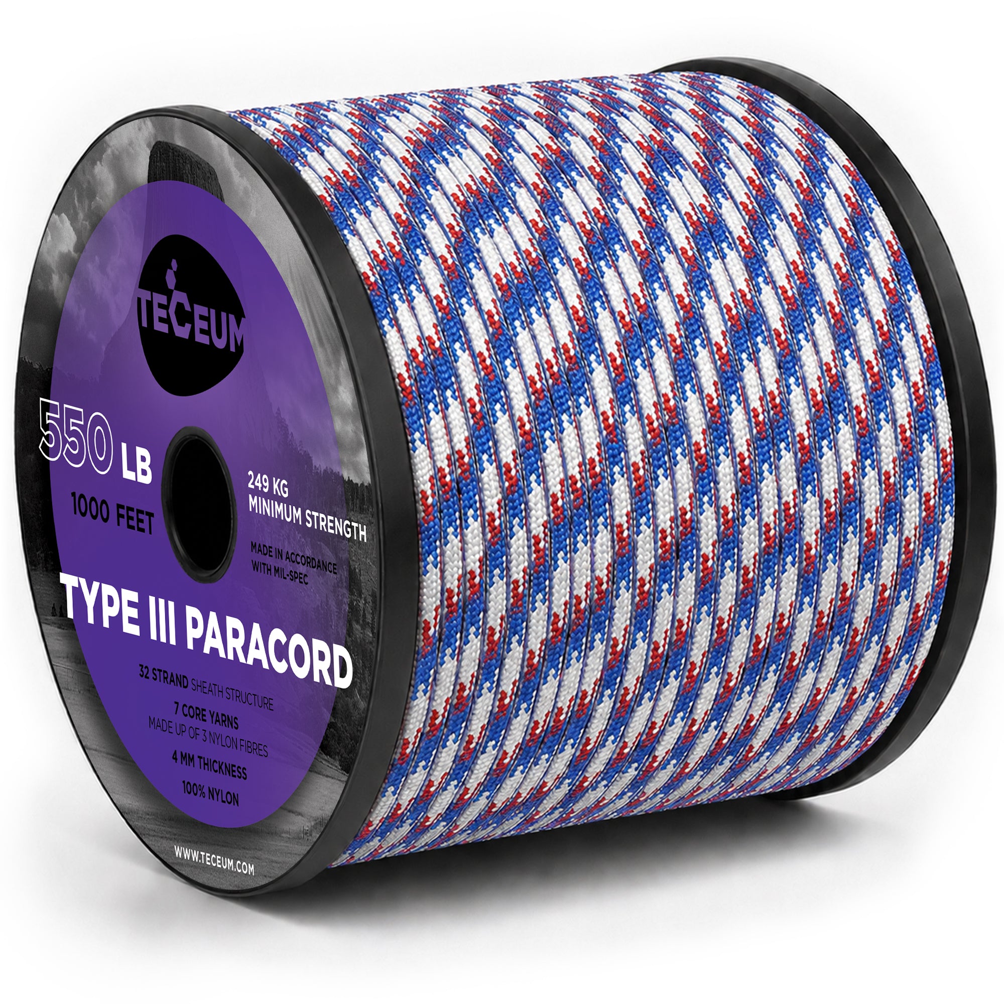 Paracord III 550 Patriot – 1000 ft - image 1