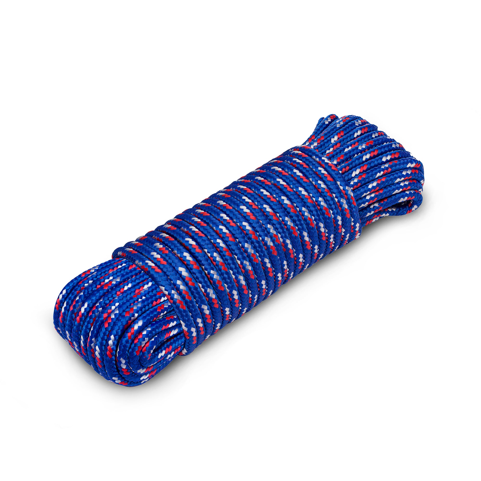 Rope Polypropylene 1/4" 90 ft Blue Red White - image 1