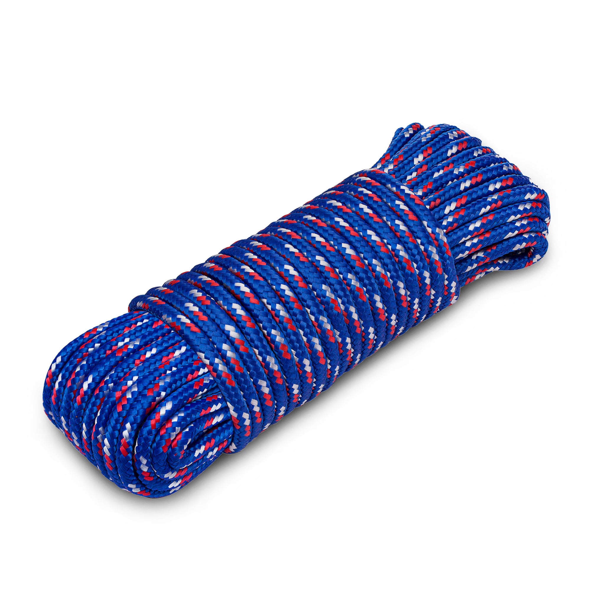 Rope Polypropylene 3/8" 90 ft Blue Red White - image 1