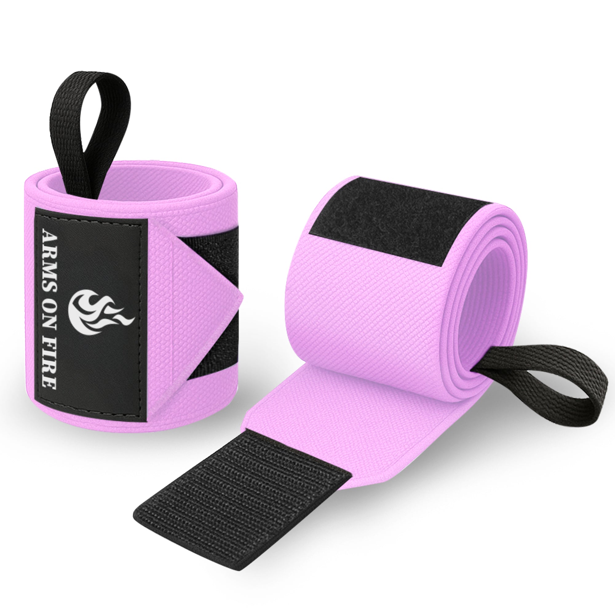 Wrist Wraps – Arms on Fire – Pink – 12 - image 1