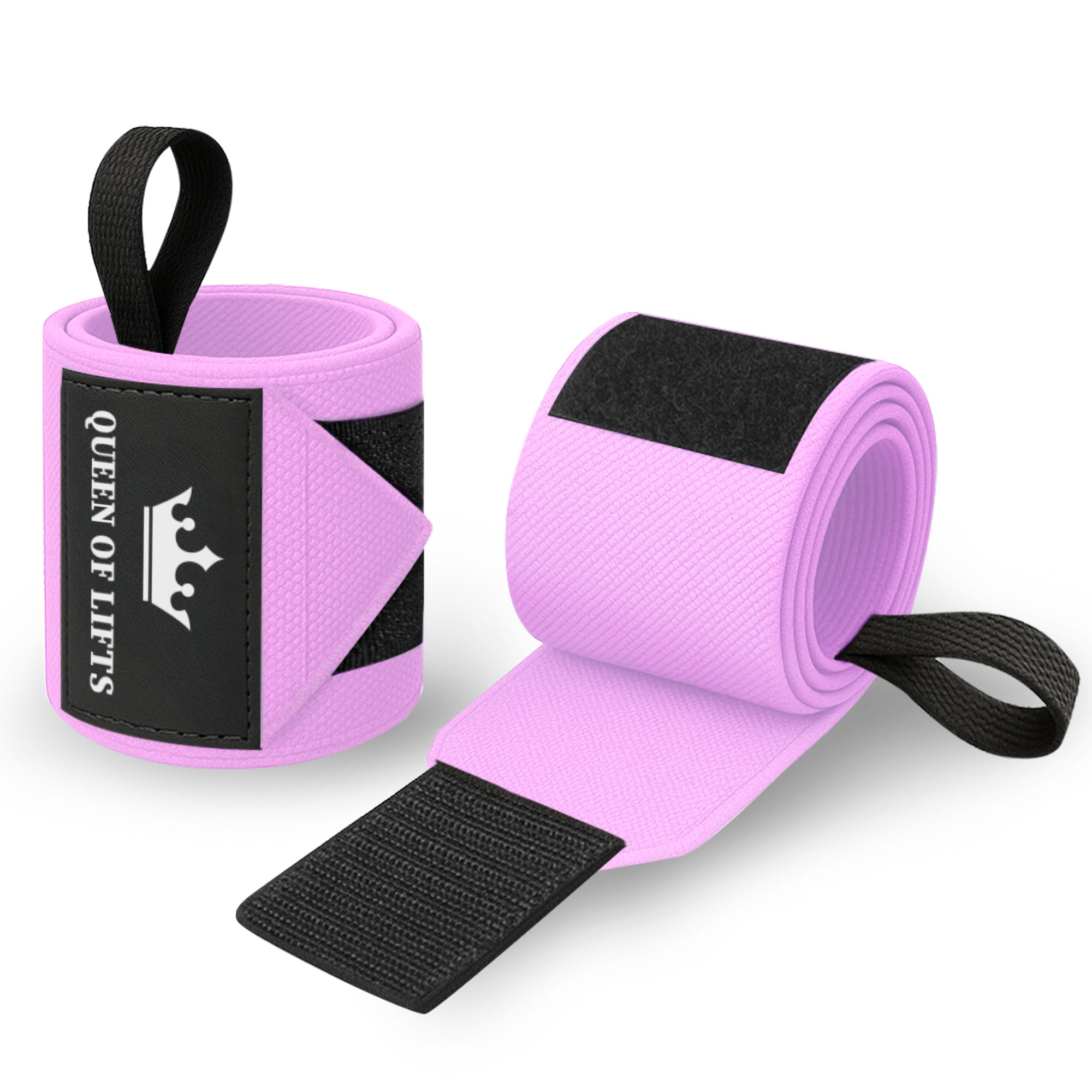 Wrist Wraps – Queen of Lifts – Pink – 12 - image 1