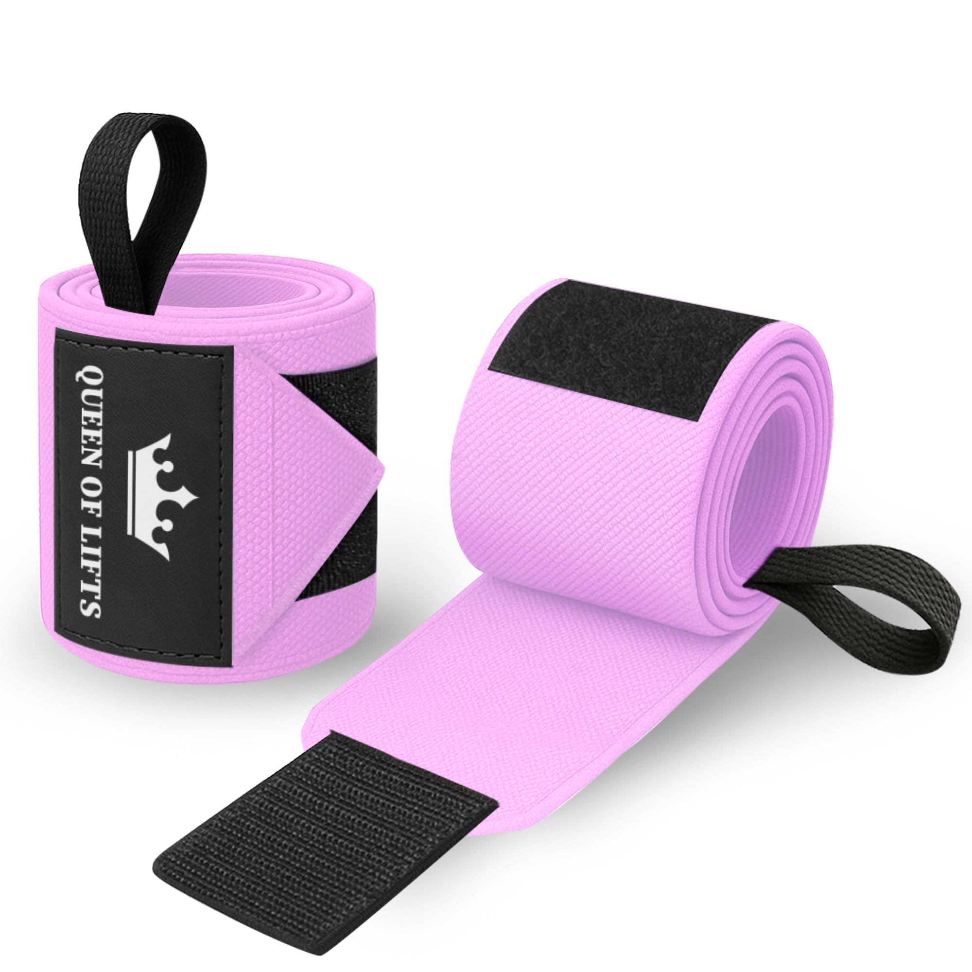 Wrist Wraps – Queen of Lifts – Pink – 18 - image 1