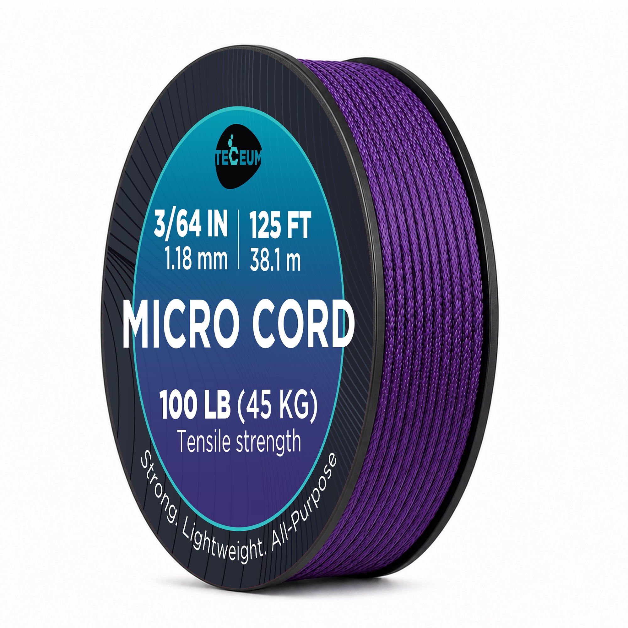 Micro Paracord – Purple – 125 ft - image 1