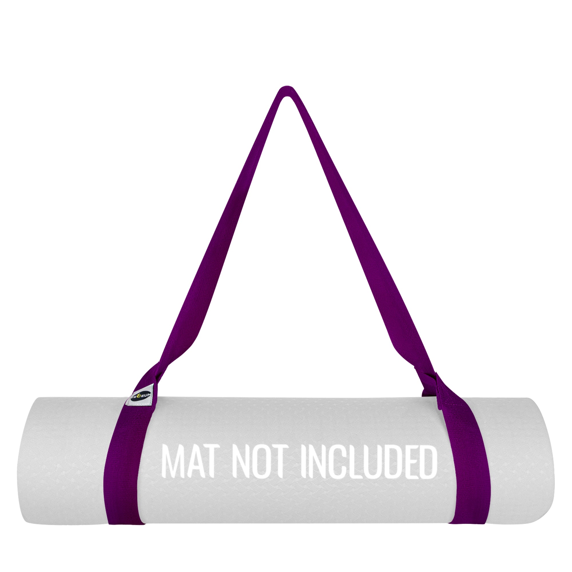Yoga Mat Straps – Polycotton – Deep Purple – 64 IN - image 1