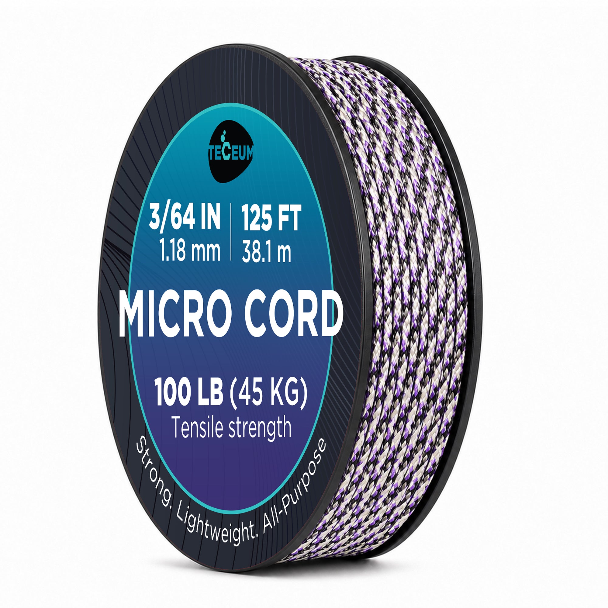 Micro Paracord – Purple Snake – 125 ft - image 1