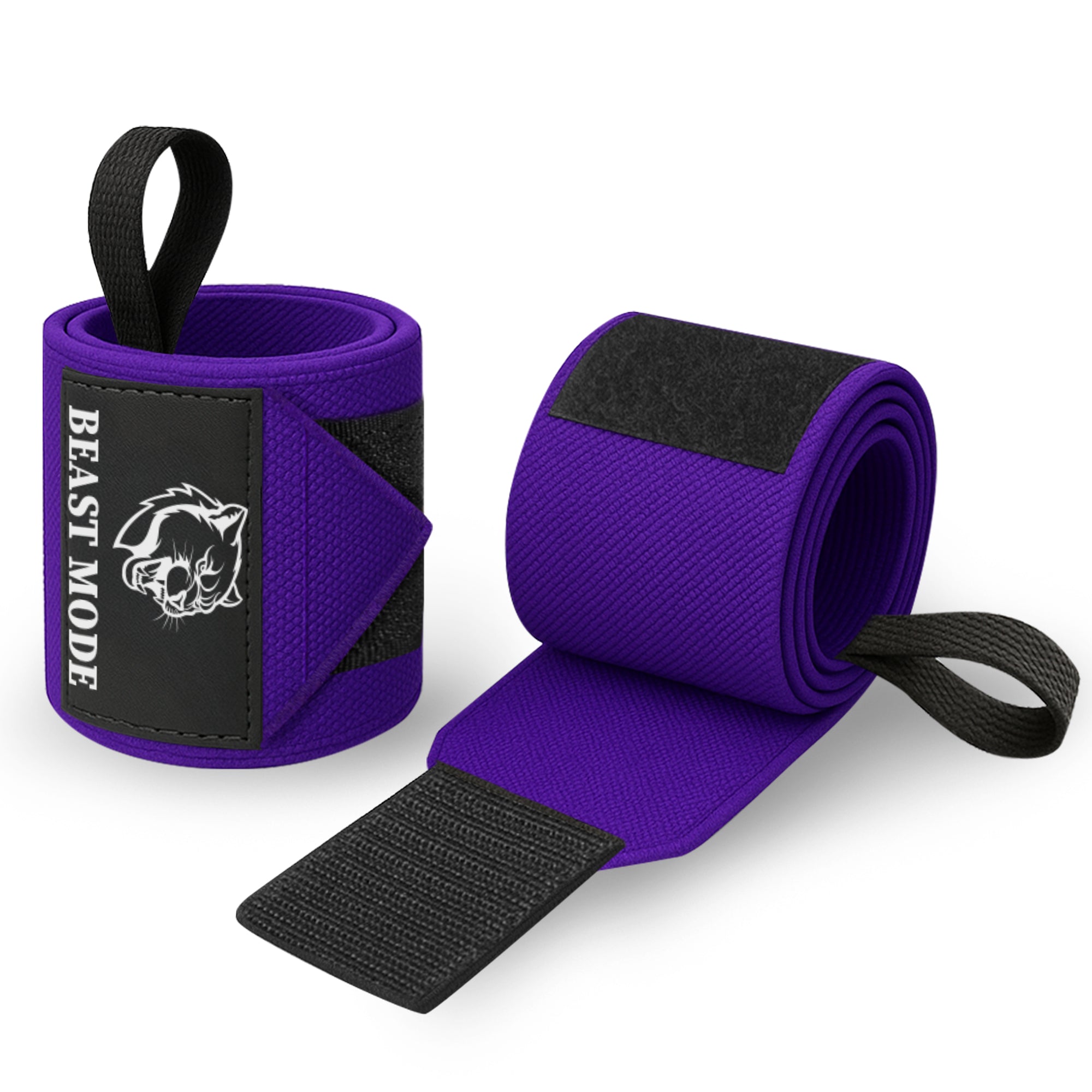 Wrist Wraps – Beast Mode – Purple – 12 - image 1