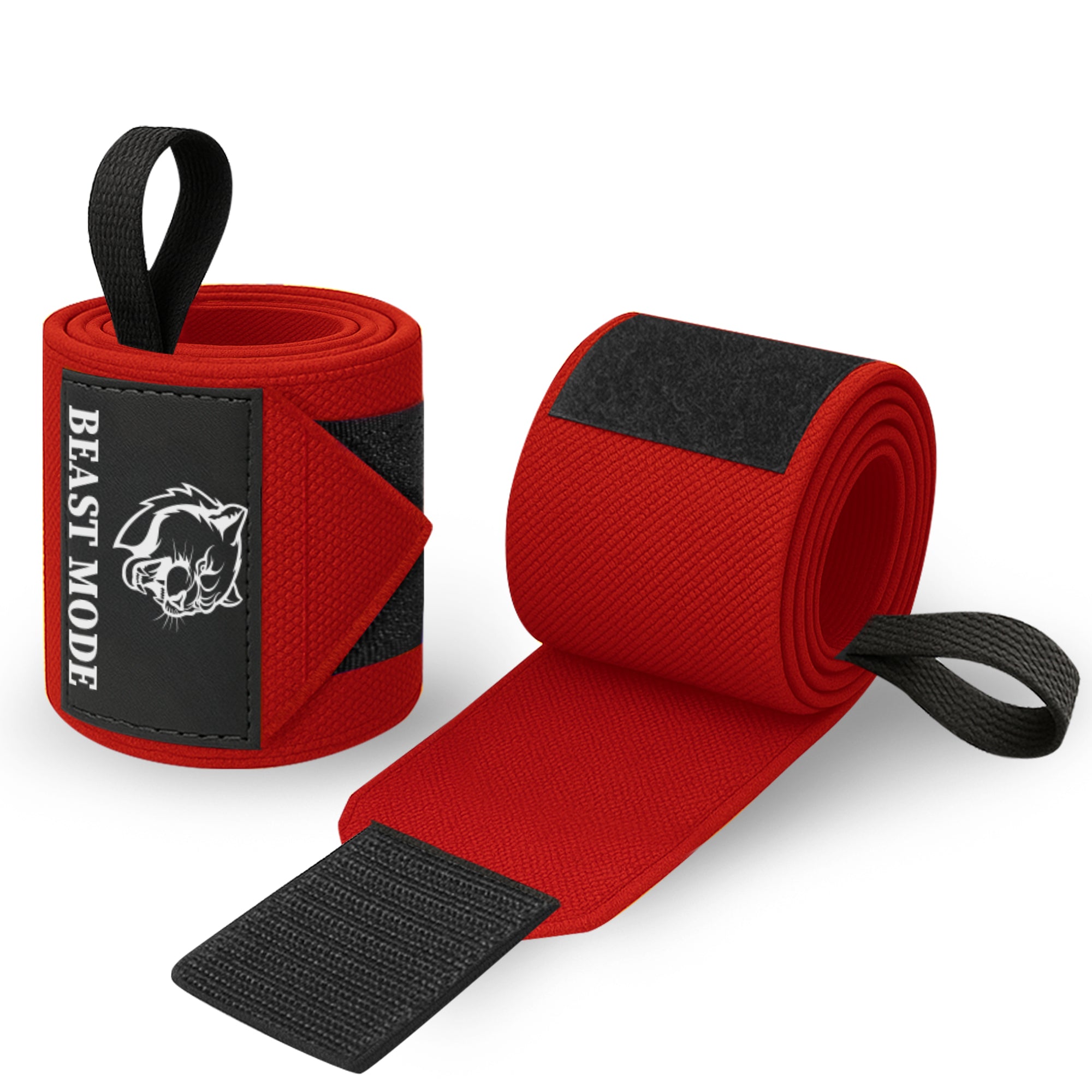 Wrist Wraps – Beast Mode – Red – 18 - image 1