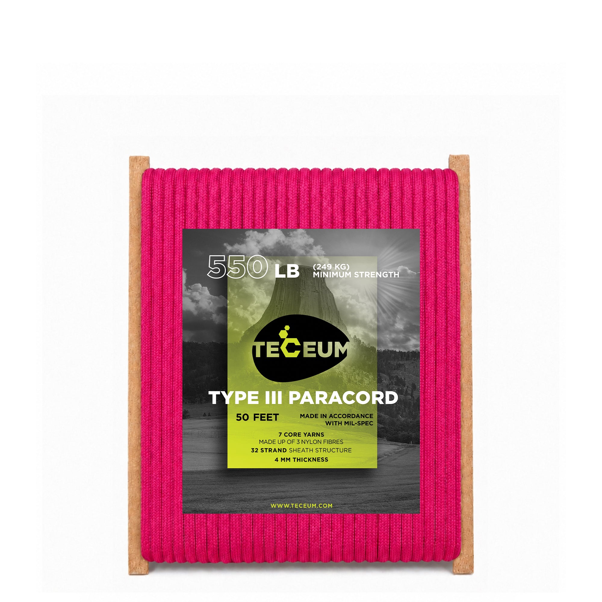 Paracord III 550 Sofit Pink – 50 ft - image 1