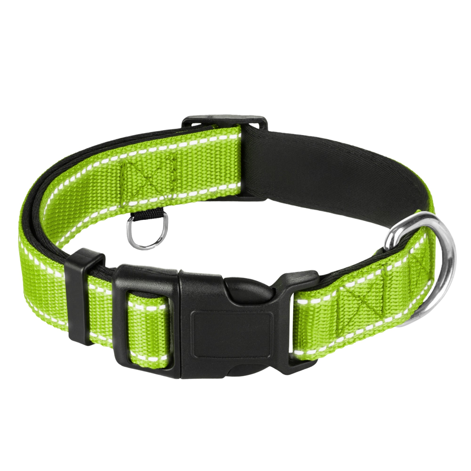 Reflective Dog Collar - 3/4" - S - Acid Green - image 1