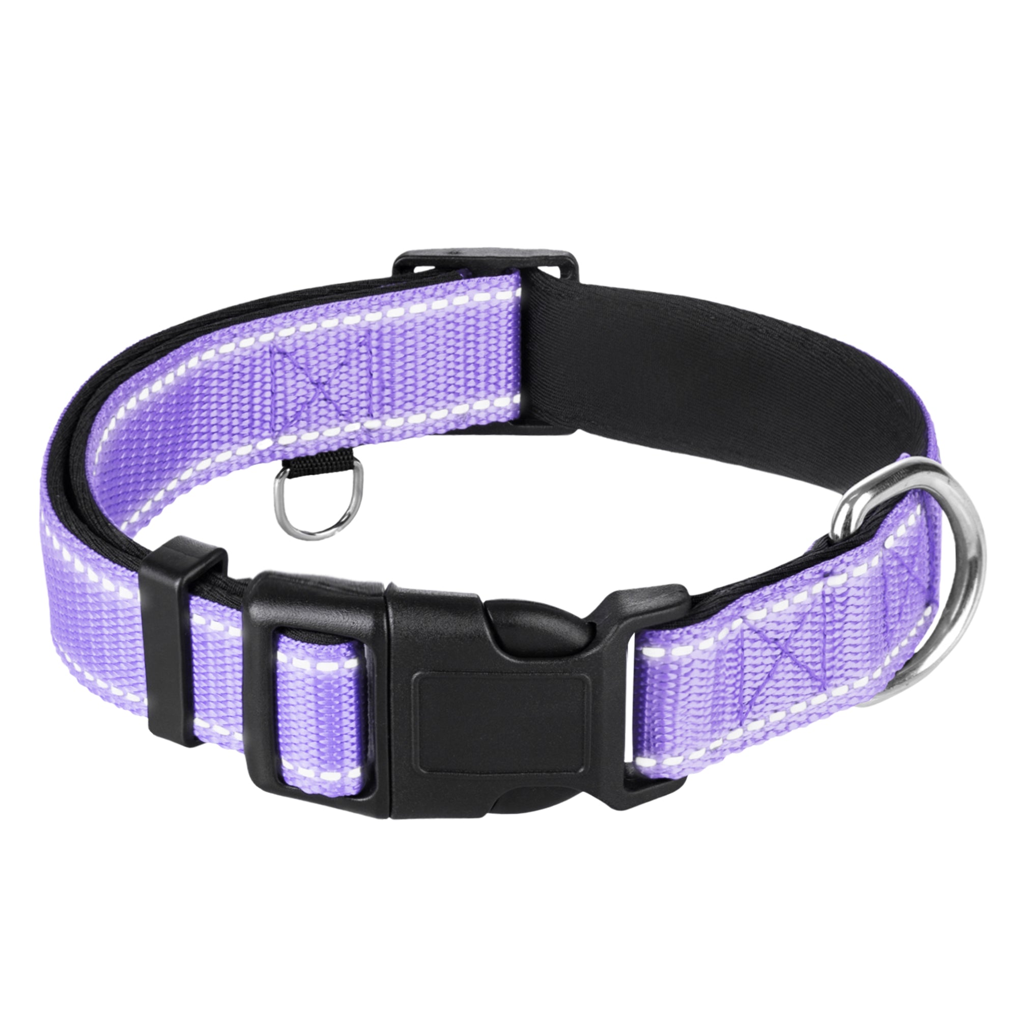 Reflective Dog Collar - 3/4" - S - Lavender - image 1