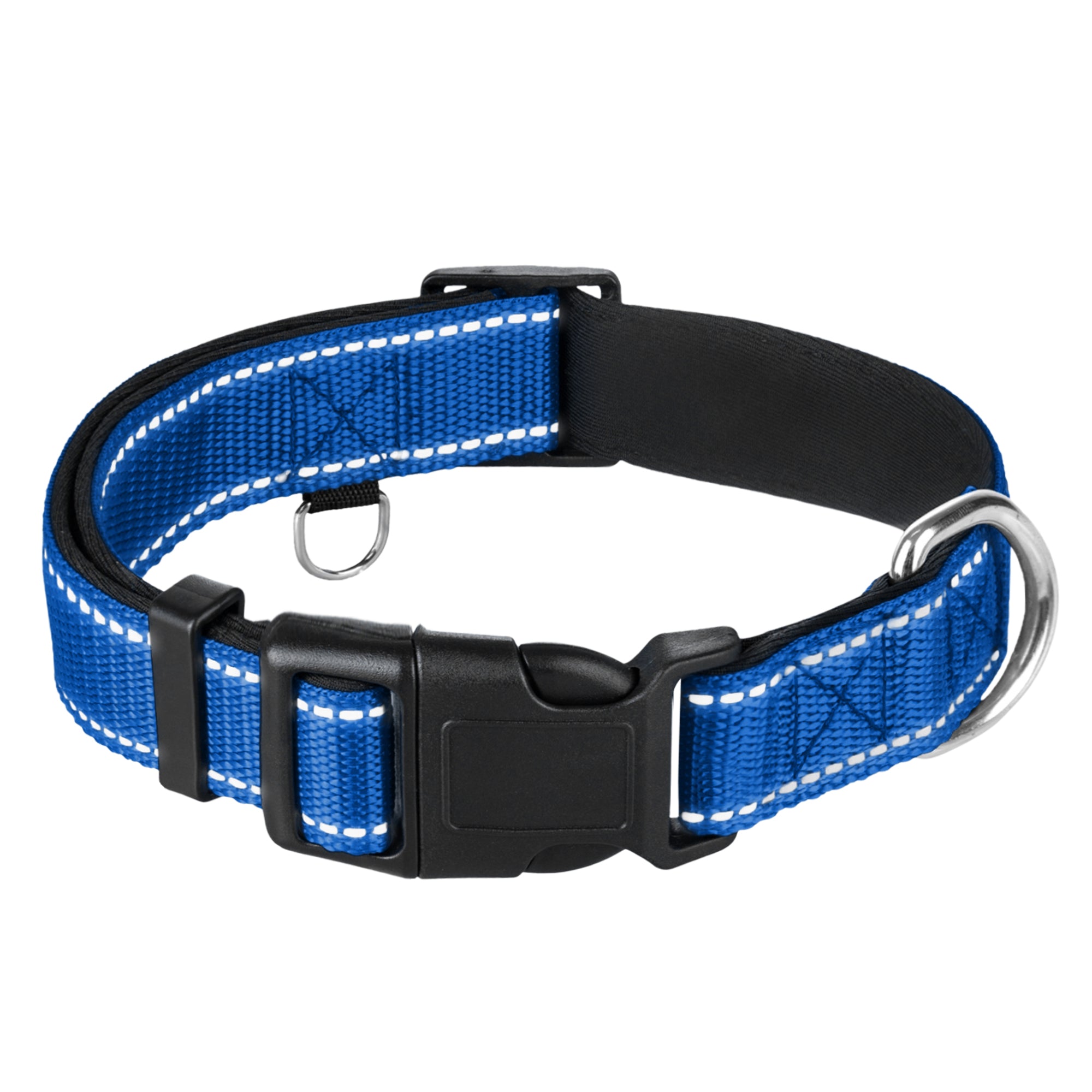 Reflective Dog Collar - 3/4" - S - Navy blue - image 1