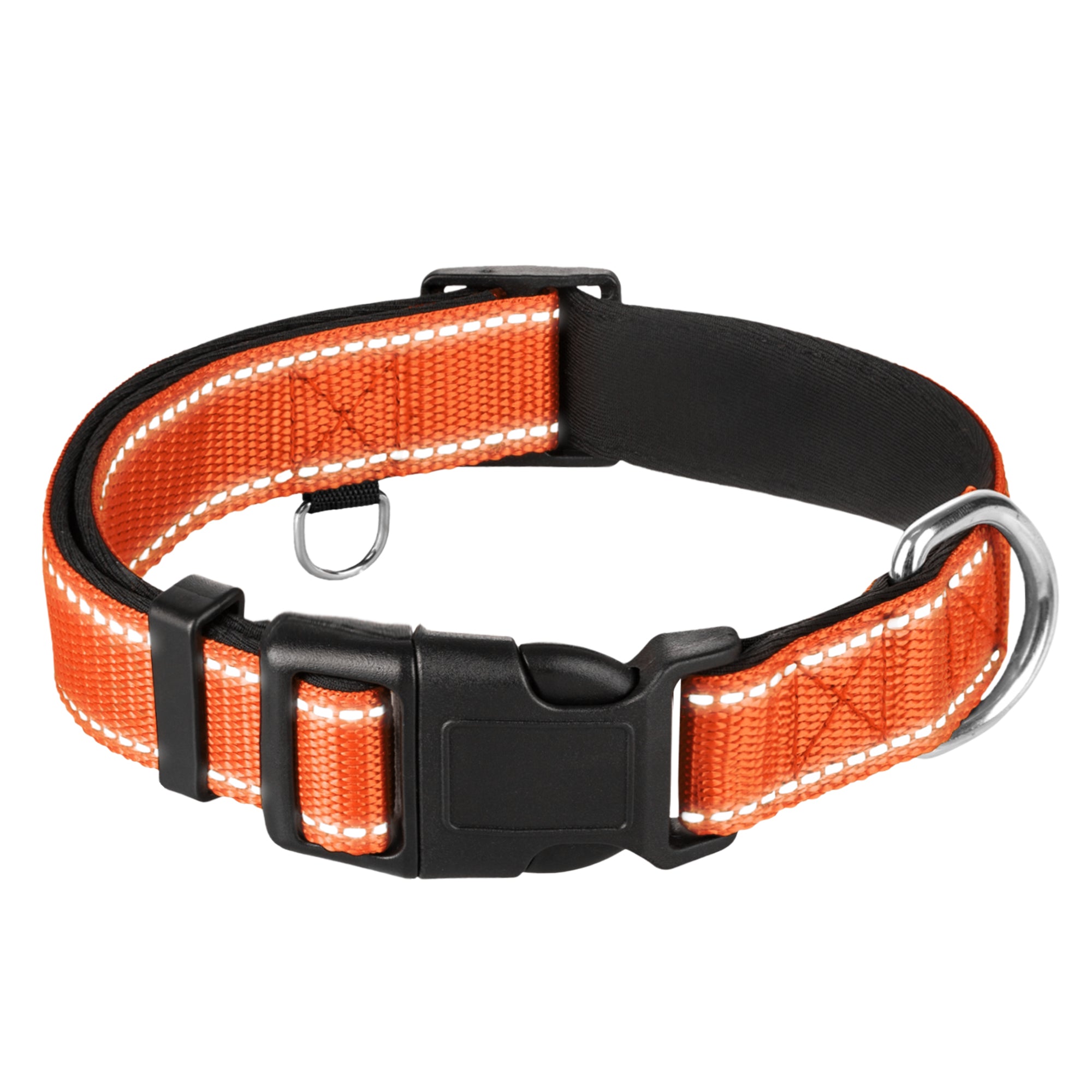 Reflective Dog Collar - 3/4" - S - Orange - image 1