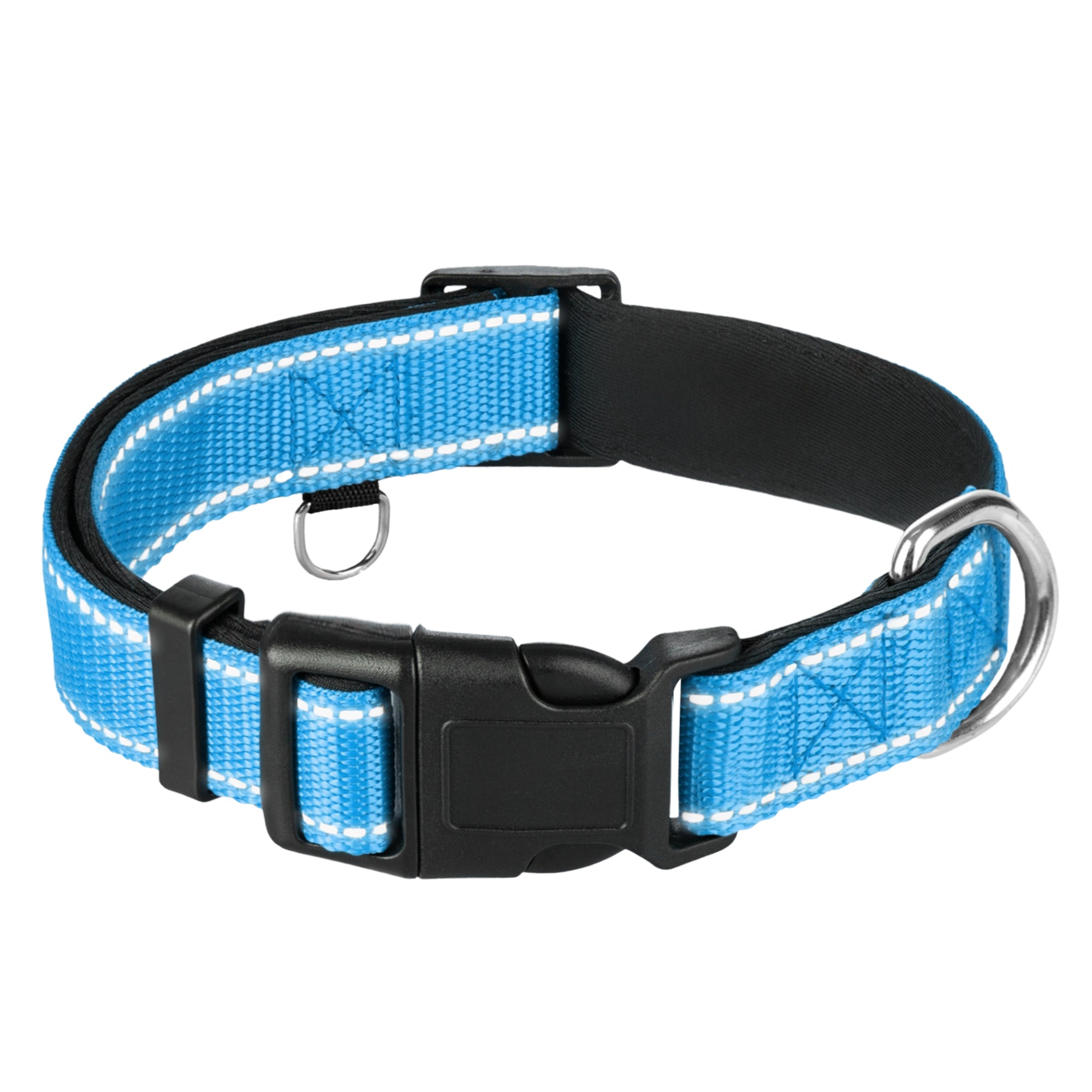 Reflective Dog Collar - 3/4" - S - Sky blue - image 1