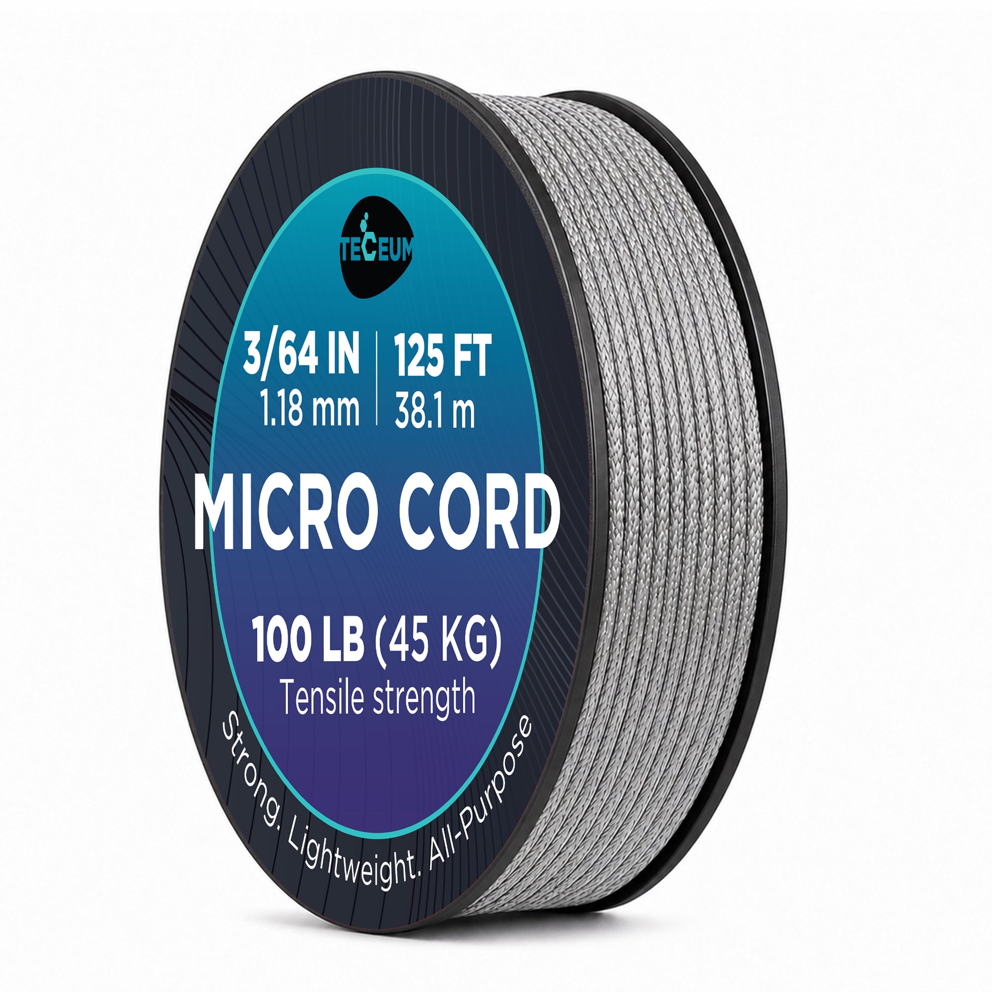 Micro Paracord – Silver Gray – 125 ft - image 1