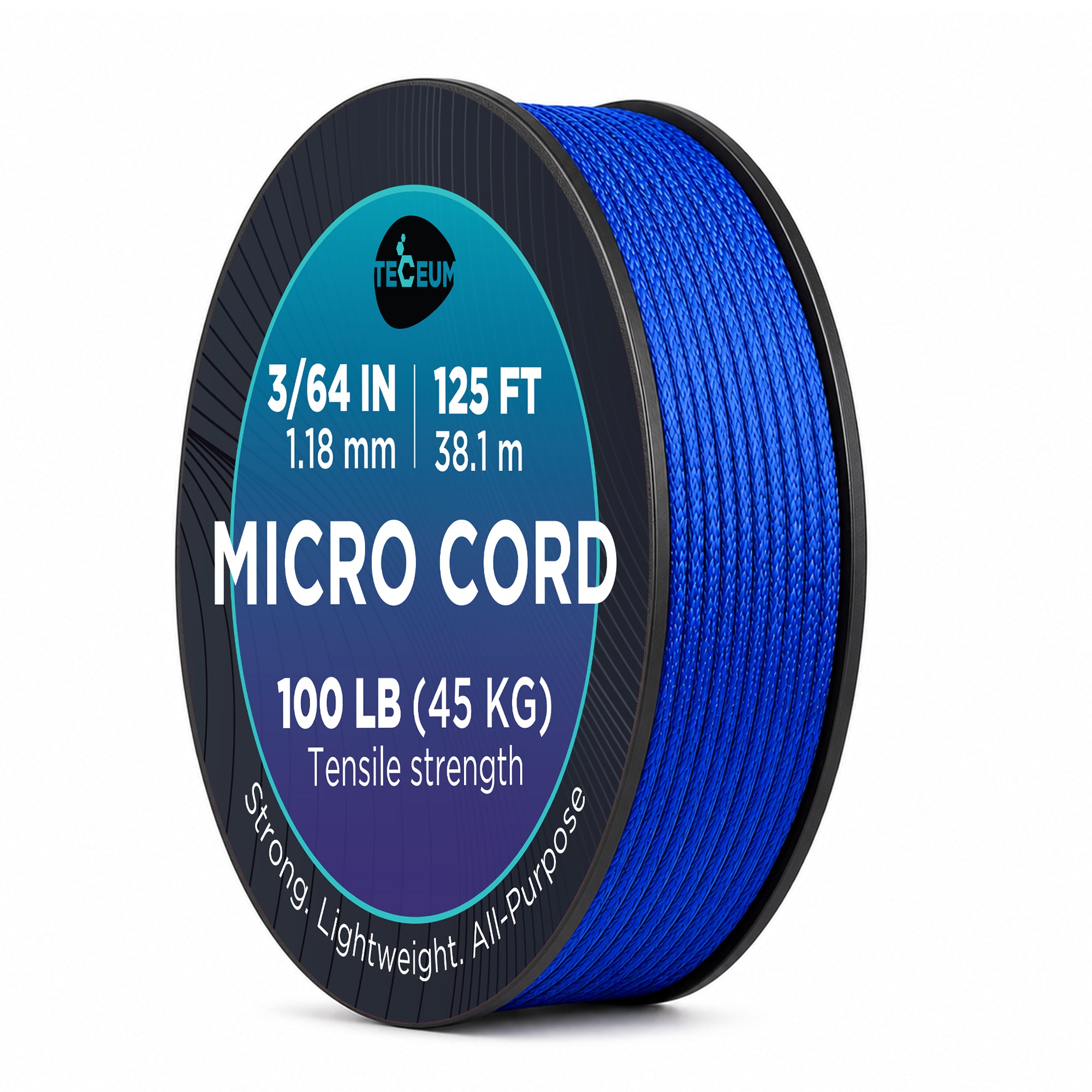 Micro Paracord – Simple Blue – 125 ft - image 1