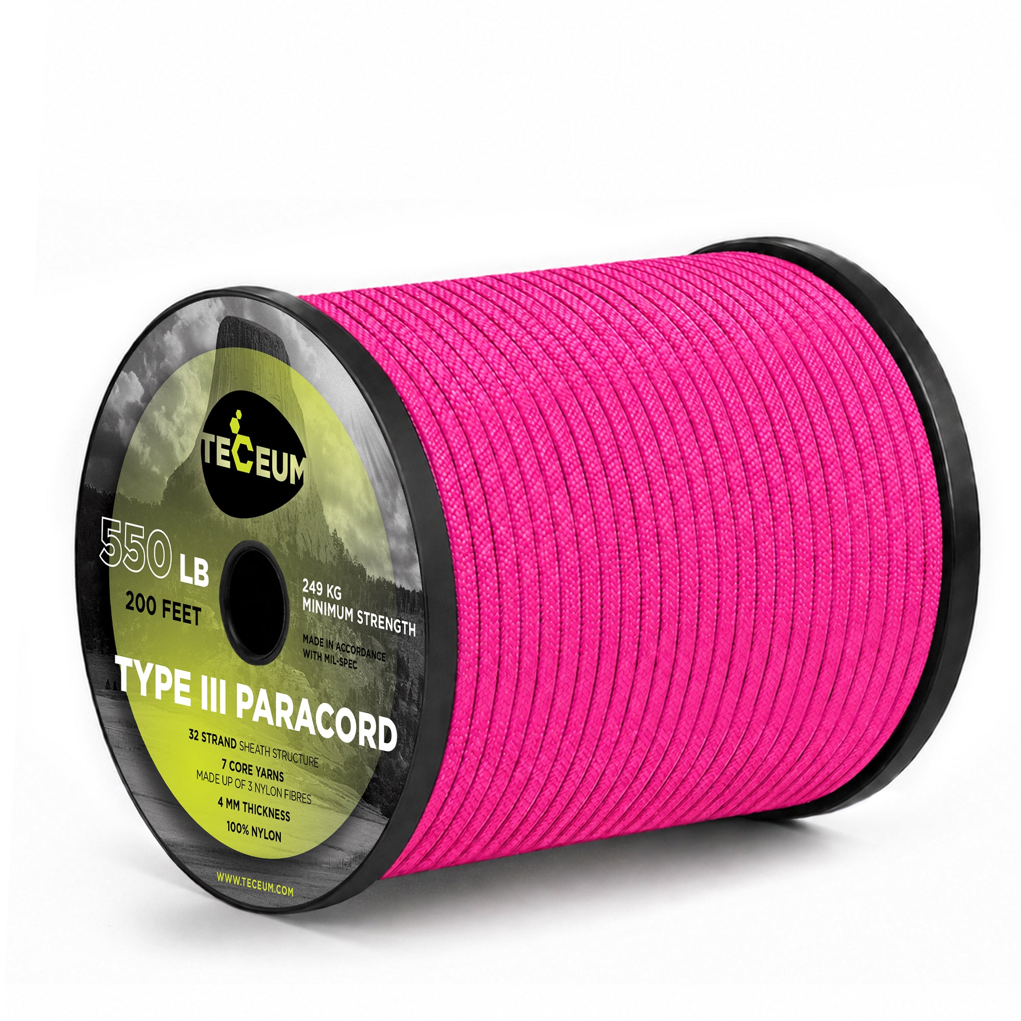 Paracord III 550 Sofit Pink – 200 ft - image 1