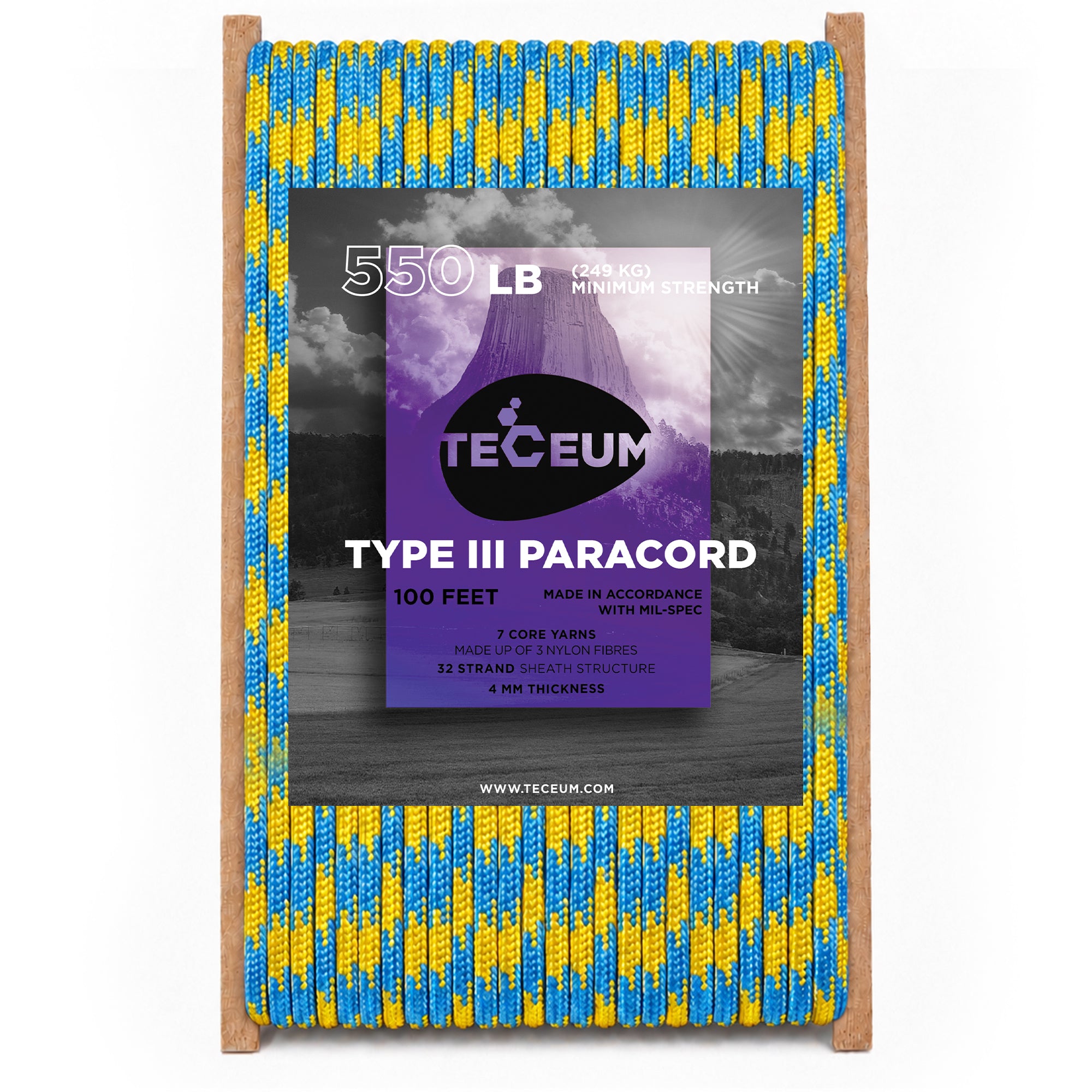 Paracord III 550 Sun Sky – 100 ft - image 1