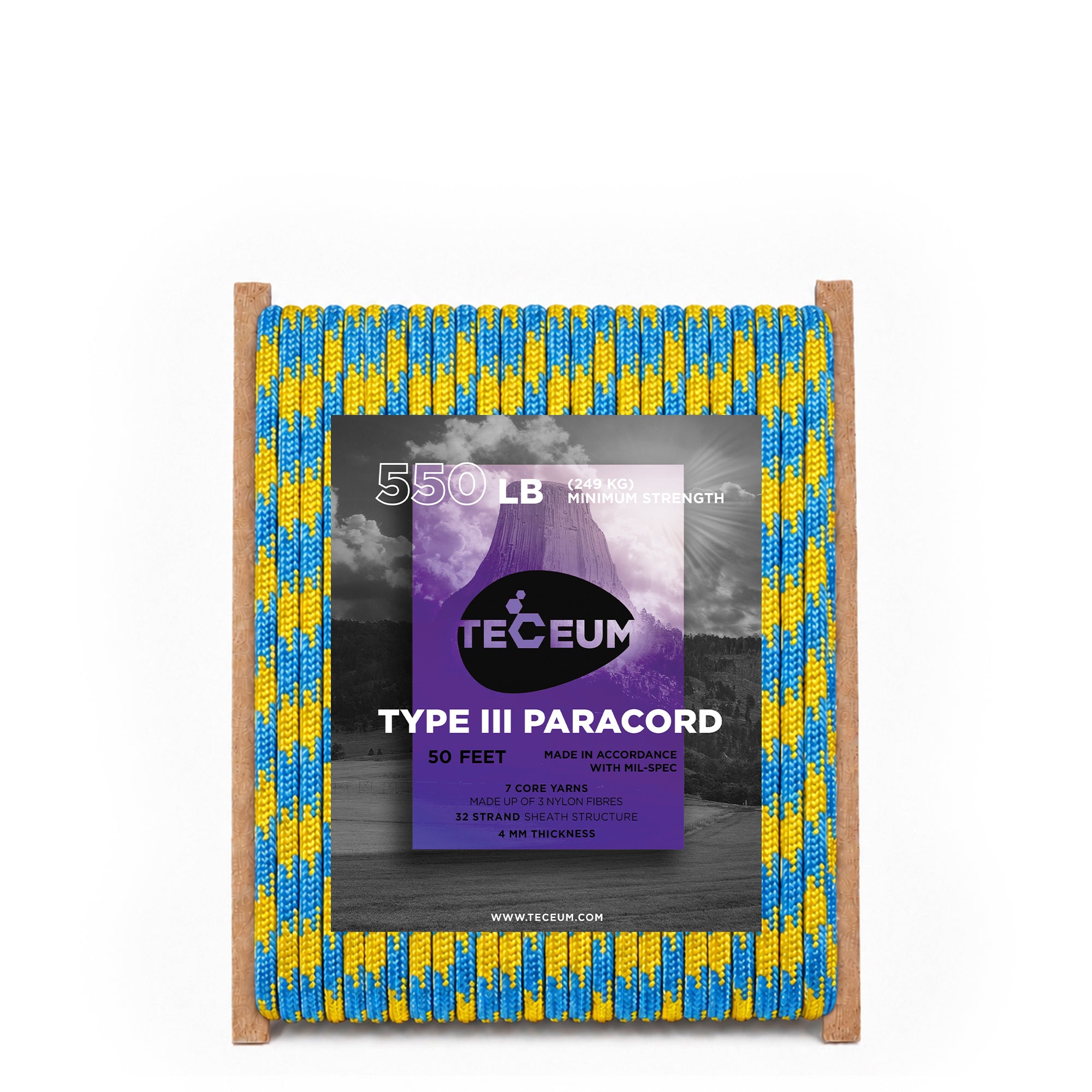 Paracord III 550 Sun Sky – 50 ft - image 1