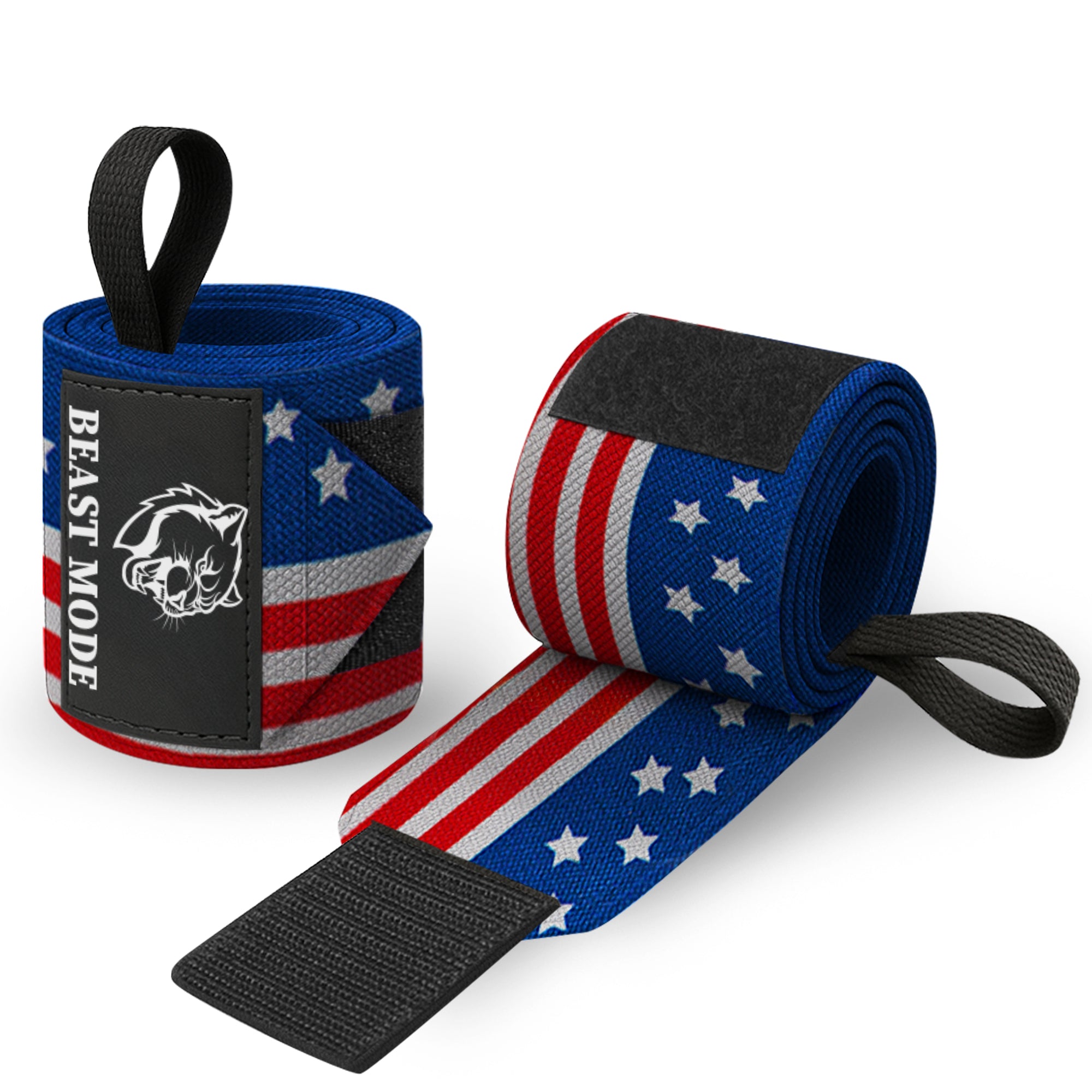 Wrist Wraps – Beast Mode – US Flag – 18 - image 1