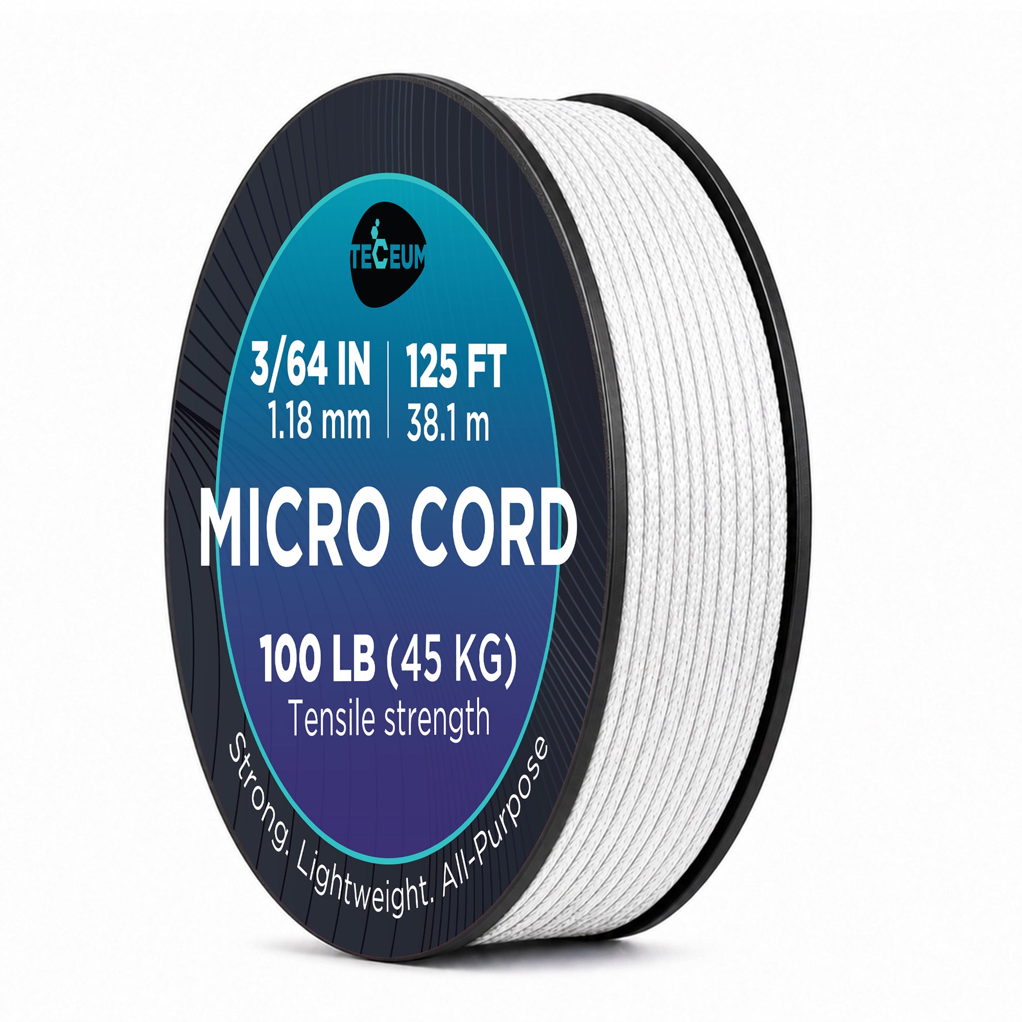 Micro Paracord – White – 125 ft - image 1