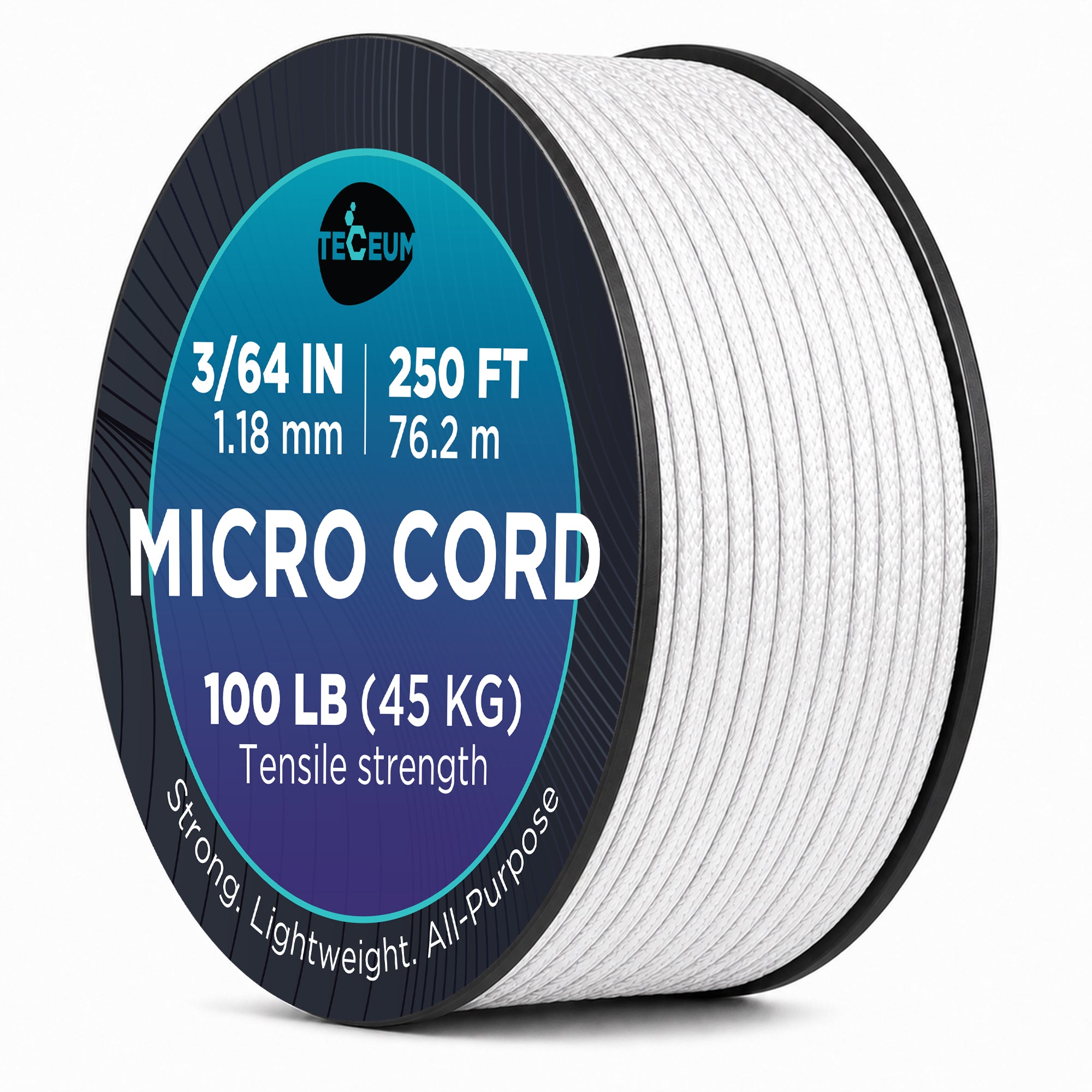 Micro Paracord – White – 250 ft - image 1