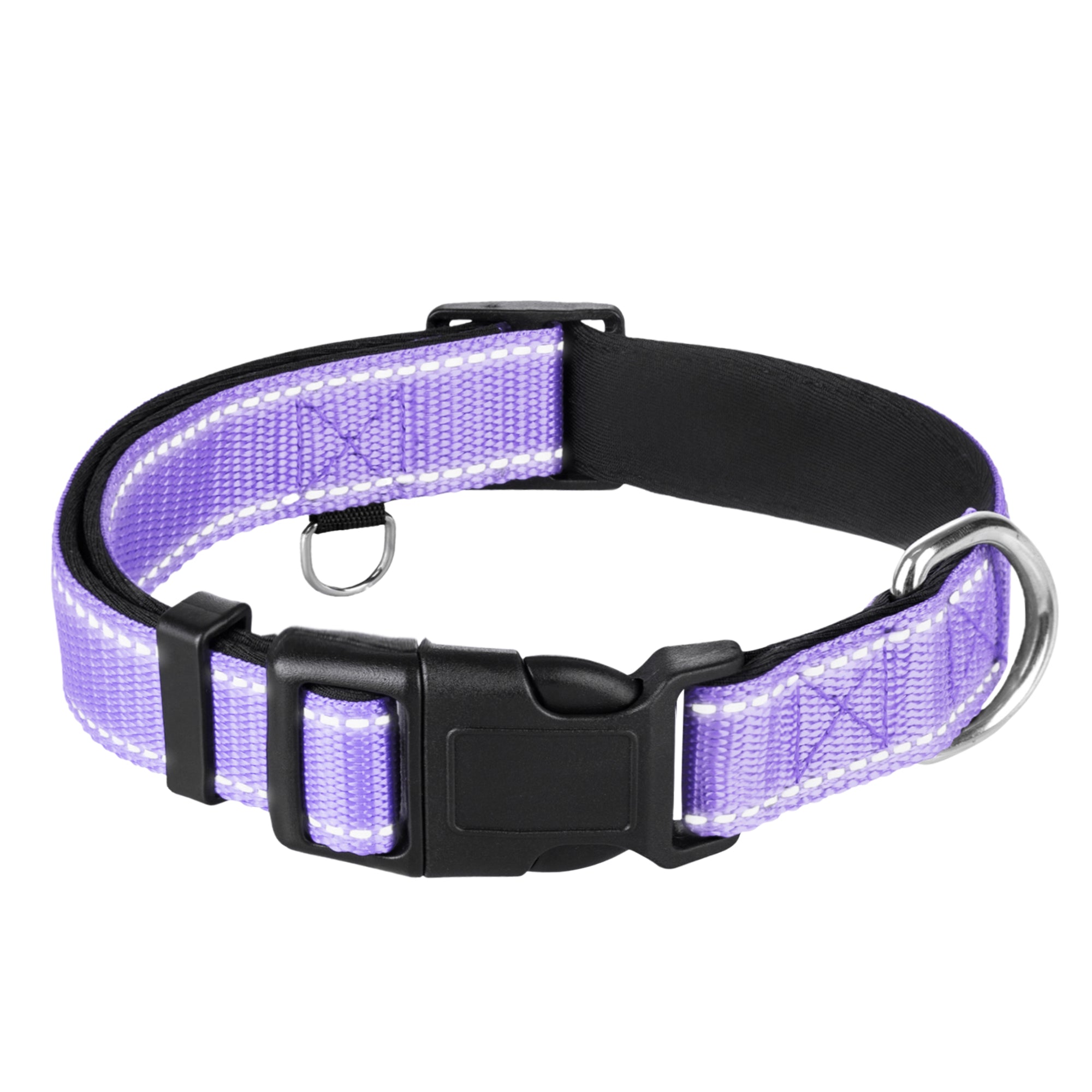 Reflective Dog Collar - 5/8" - XS - Lavender - image 1