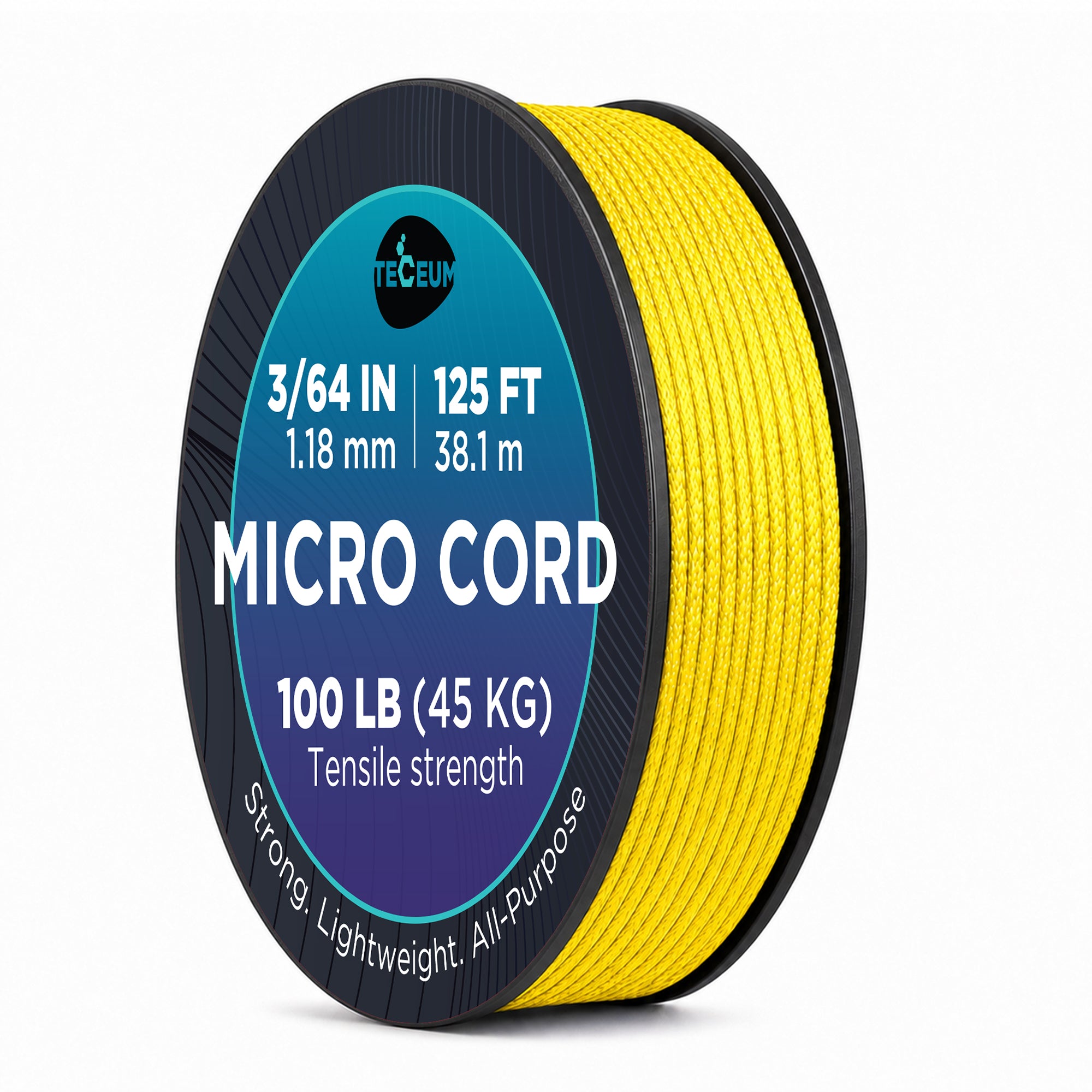 Micro Paracord – Yellow – 125 ft - image 1