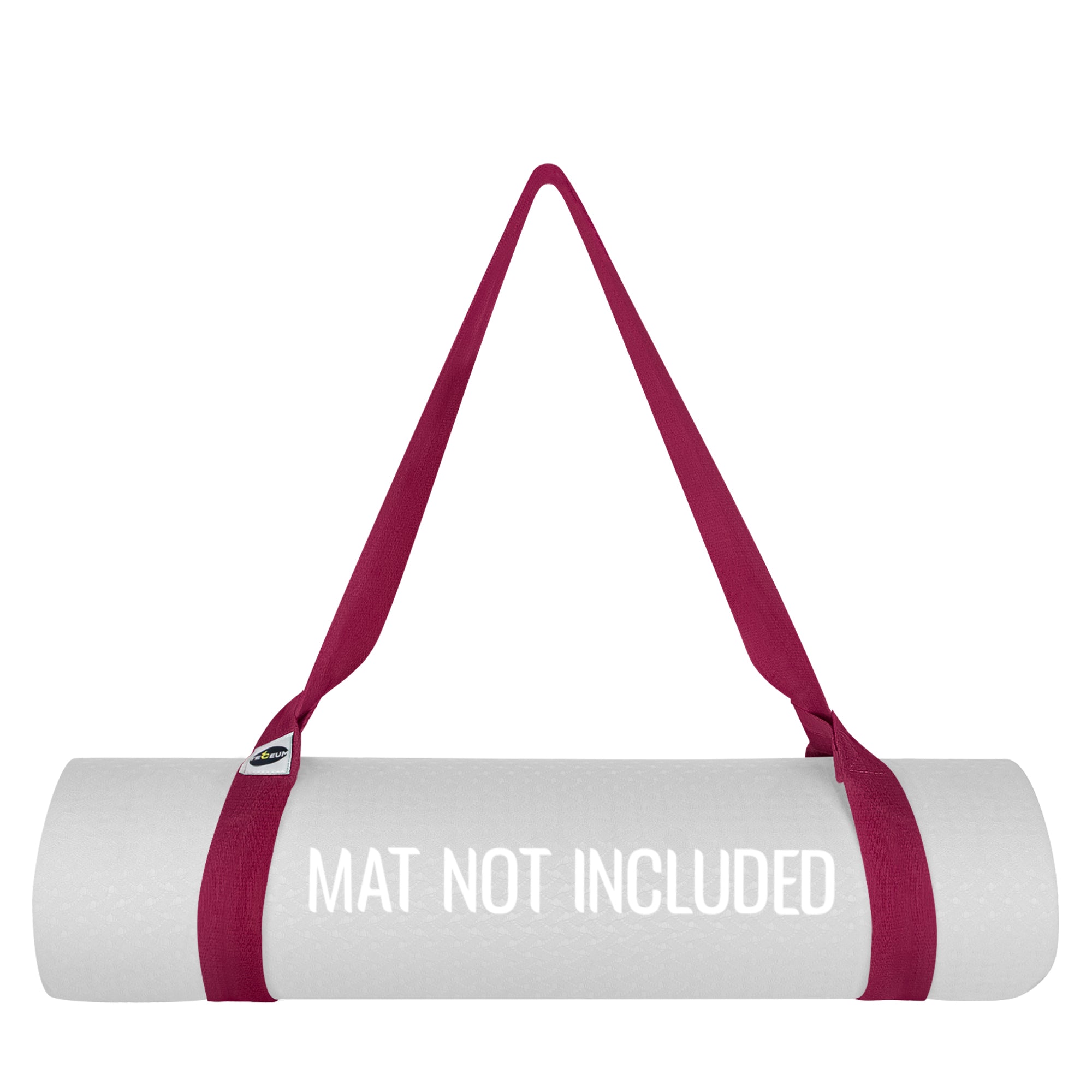 Yoga Mat Straps – Polycotton – Deep Raspberry – 64 IN - image 1